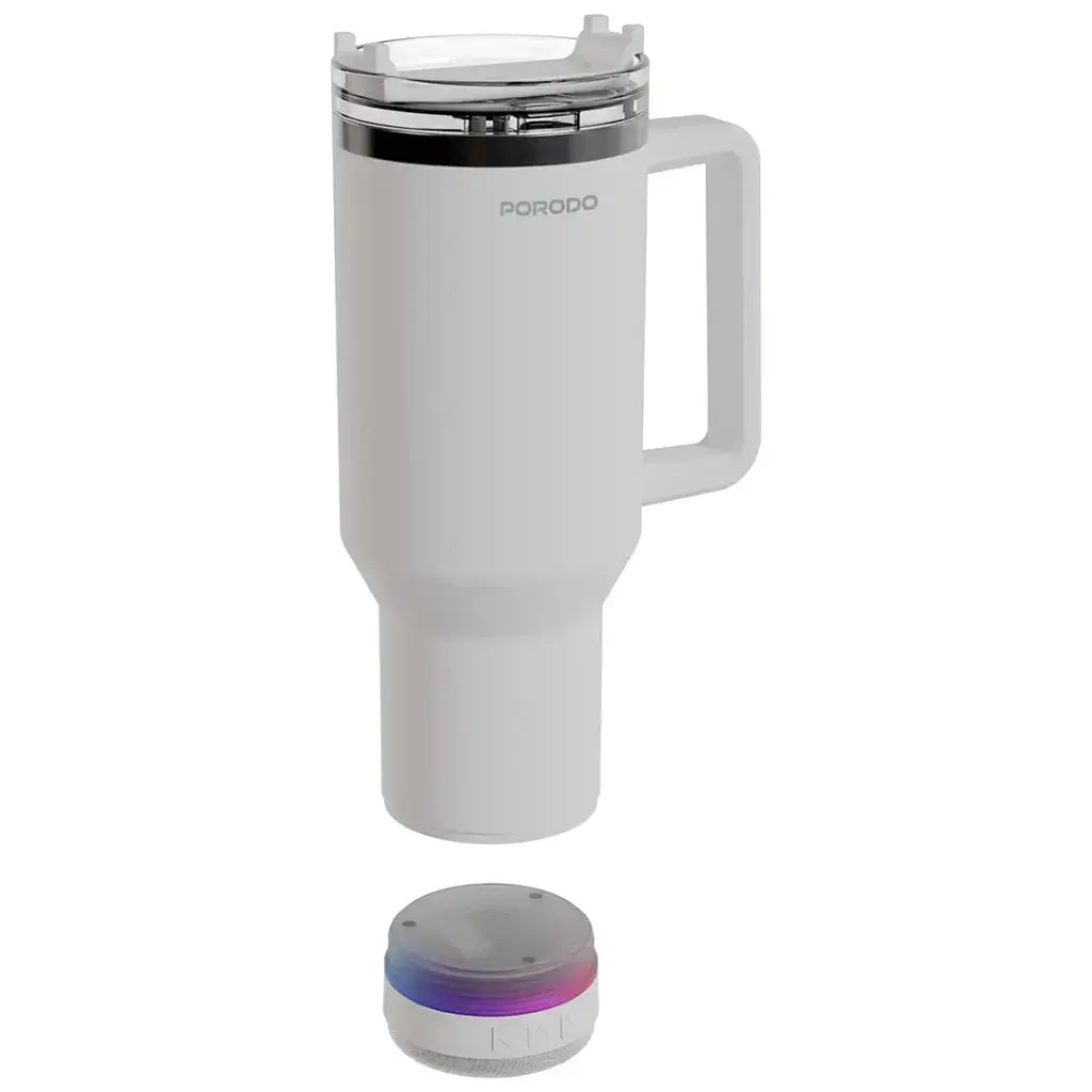 Porodo Lifestyle HydroTunes Bluetooth Speaker Tumbler.webp