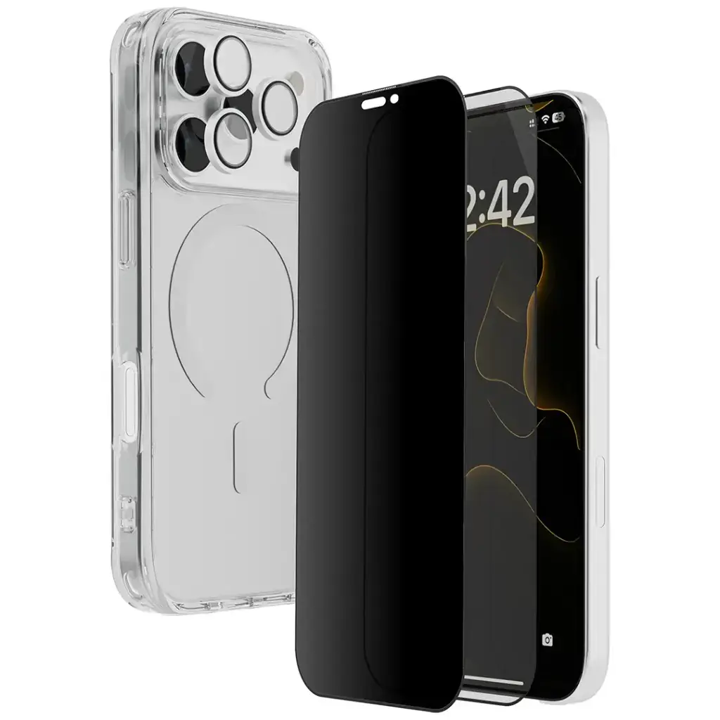 [PD4IN1P17P] Porodo 360° Shield Series for iPhone 17 Series - Clear (360° Shield Ser.webp