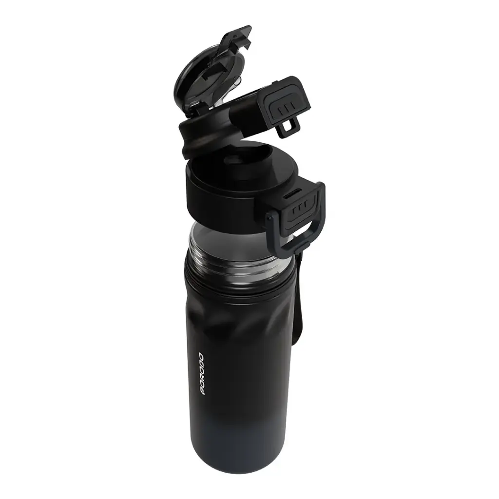 Porodo Lifestyle Powersip Sports Water Bottle 670mL (PDLFSTB25BK).webp