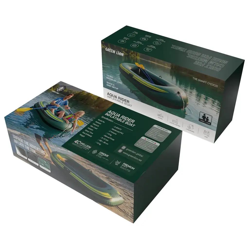 Green Lion Aqua Rider Inflatable Boat - Green (1).webp
