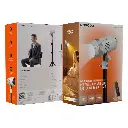 Porodo Adjustable LED Video Spotlight with Remote - White.webp