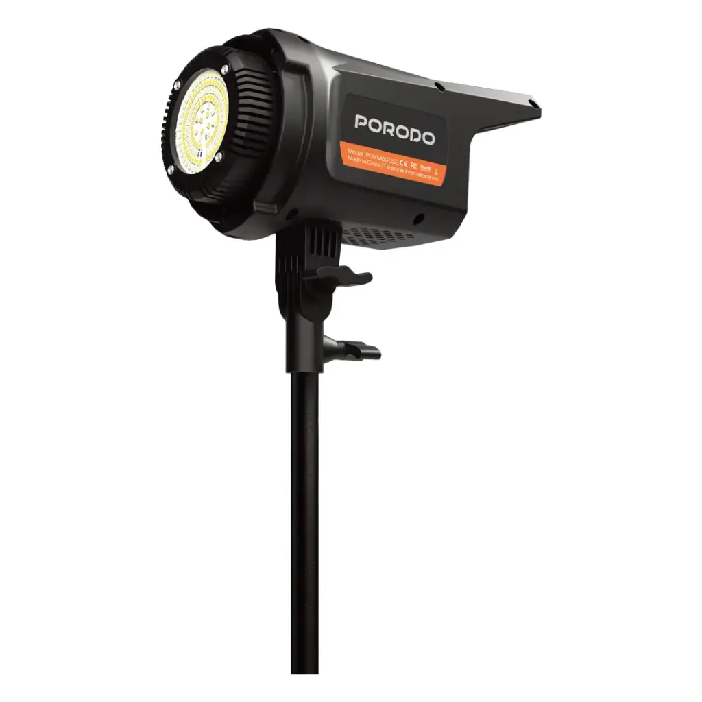Porodo Cannes Studio 100W Professional LED Photography Light with Remote - Black.webp