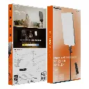 Porodo Lifestyle Cannes Frame 24_ LED Flat Panel Light - Black.webp