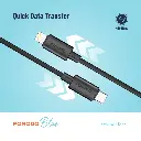 Porodo Blue 20W PD Type C to Lightning PVC Cable 1.2M - Black (2).webp