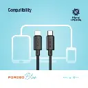 Porodo Blue 60W PD Type C to C PVC Cable 1.2M - Black (2).webp