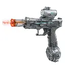 Porodo Blue Auto-Firing Electric Water Gun with Flashing Light - Grey.webp