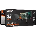 Porodo Gaming Ultra-Wide QHD 200HZ Gaming Monitor with Ergonomic 3-Axis Stand - Black.webp