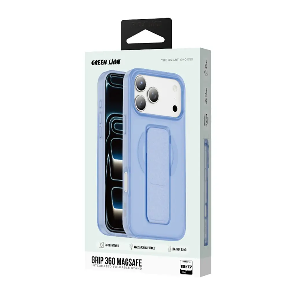 Green Lion GRIP 360 MagSafe Case for iPhone 18 Series (GNGRP18PBL).webp
