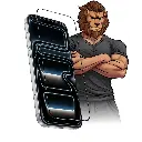 Green Lion 3D Silicone Plus For Iphone 18 Pro Max - Clear.webp