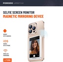 Porodo Lifestyle Selfie Screen Monitor Magnetic Mirroring Device ​- Gray
