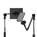 Porodo Lazy Man Stand with Magnetic Suction 92CM - Black (1).webp