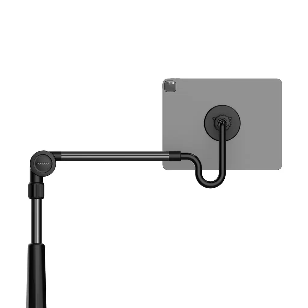 Porodo Lazy Man Stand with Magnetic Suction 92CM - Black.webp
