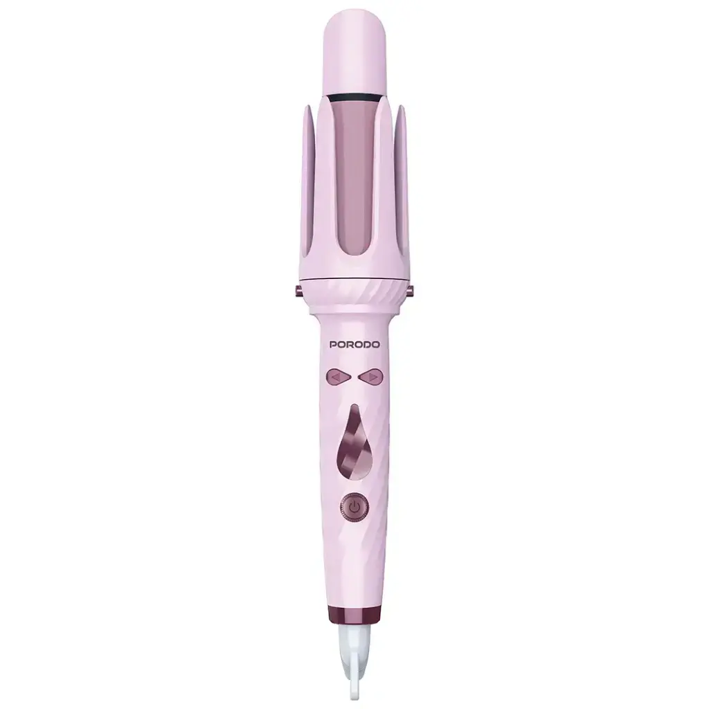[PDLFST218PK] Porodo 5-In-1 Hair Styling Tool with Auto-Wrap Curling & Straightening - Pink.webp