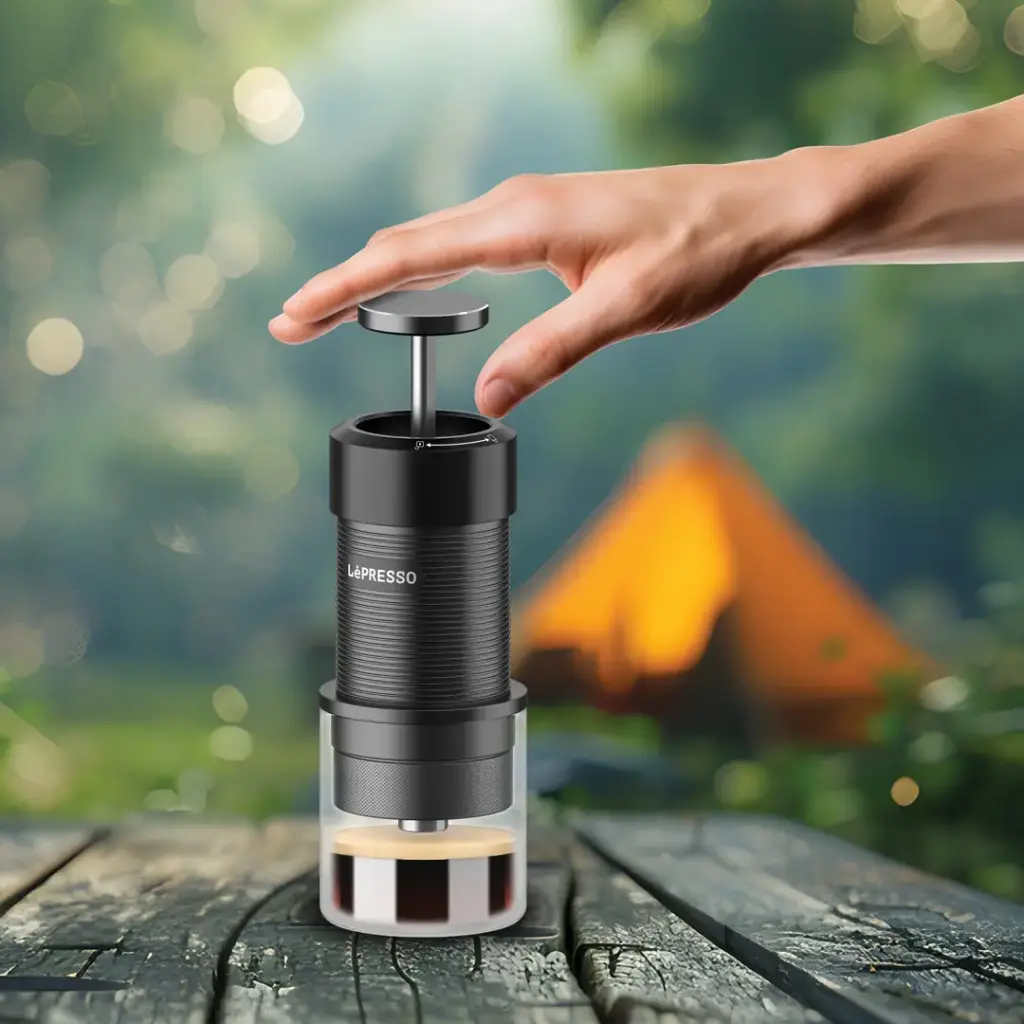 Lepresso Hand Press Espresso Maker - Black (7).webp