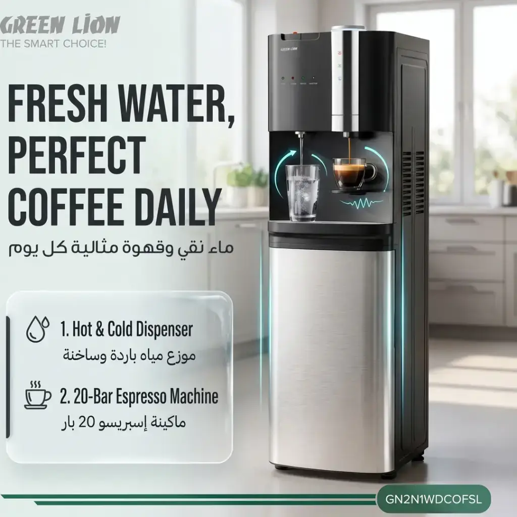 Green-Lion-Maestro-2-In-1-Water-Dispenser-Coffee-Maker-Silver-3.webp