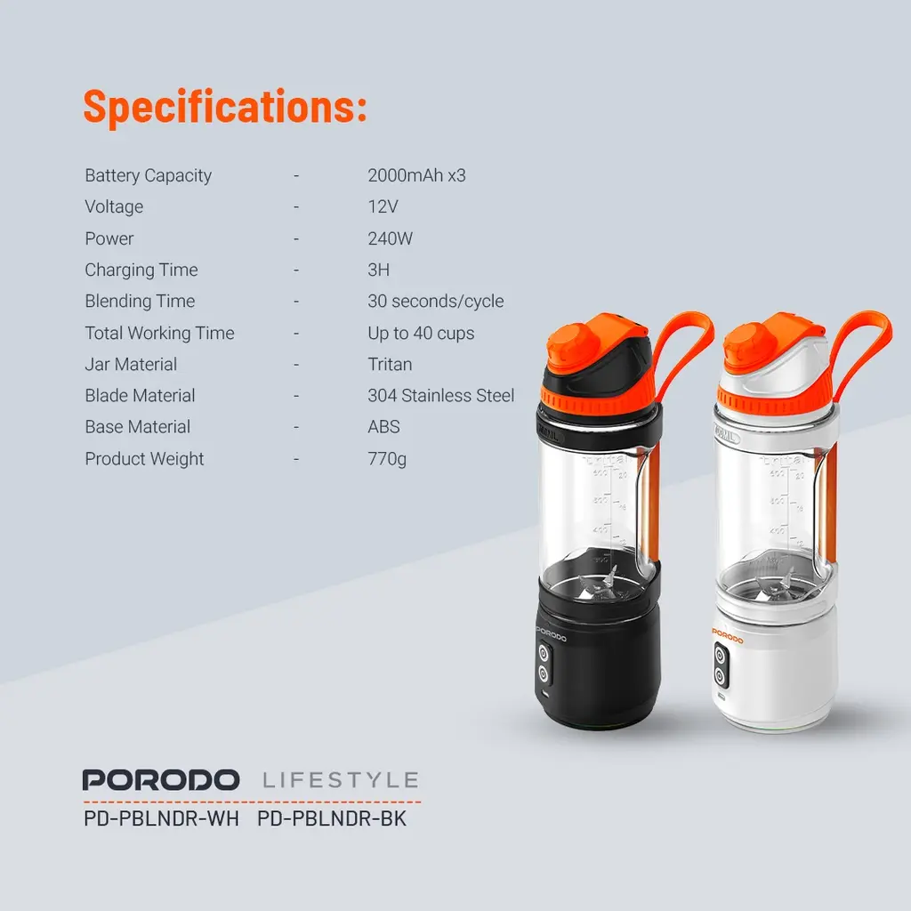 Porodo-PD-PBLNDR-BK-specifications.webp