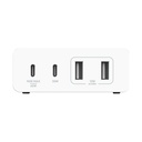 Belkin BoostCharge Pro 4-Port GaN Charger 108W (2× USB-C, 2× USB-A) – White – view 1