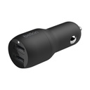 Belkin BoostCharge Dual USB-A Car Charger 24W + USB-C Cable 1m – Black – view 3