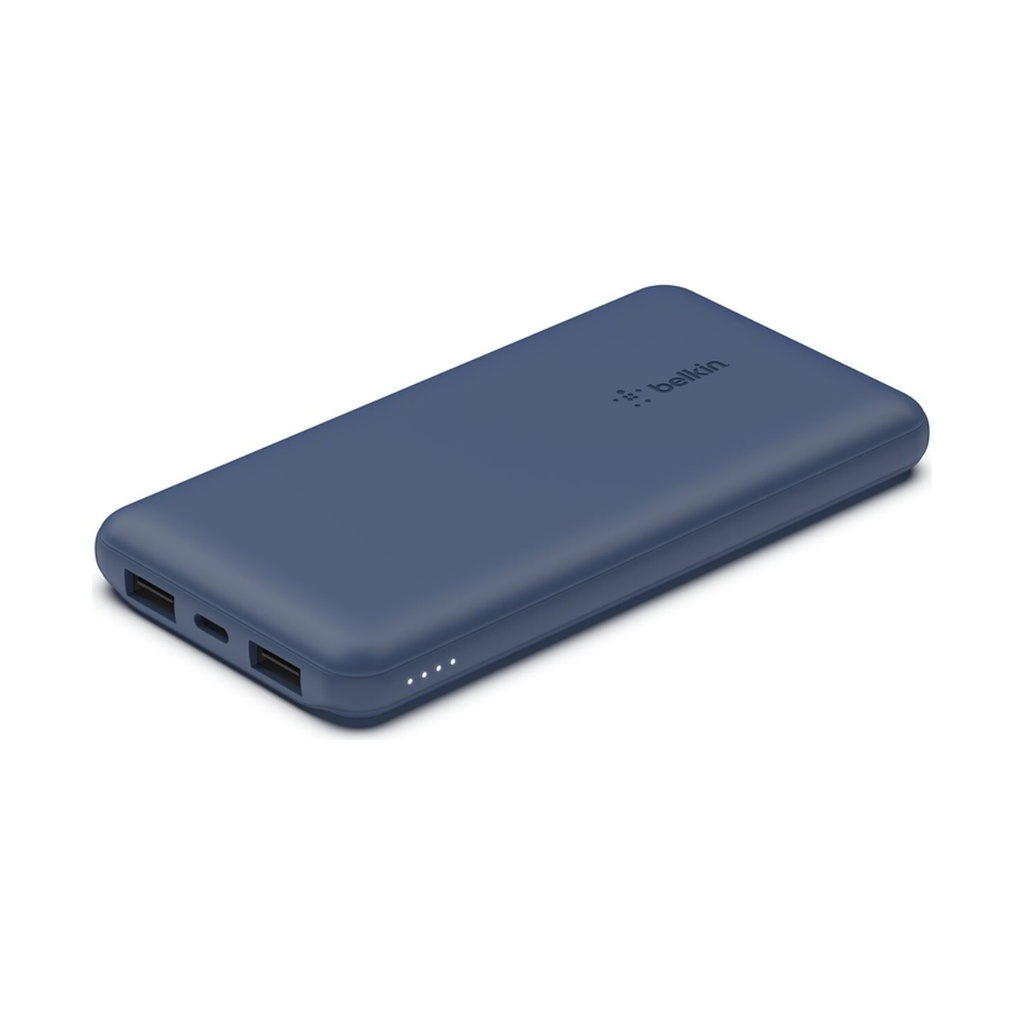 Belkin BoostCharge 3-Port Power Bank 10,000mAh – Blue – view 1