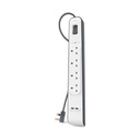 Belkin 4-Outlet Surge Protector with USB Charging, 2m – White – view 2
