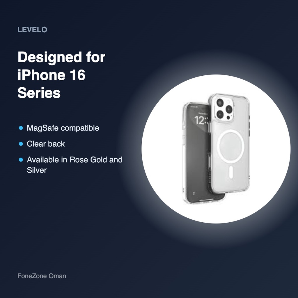 Levelo Clara MagSafe Case for iPhone 16 Series – compatibility