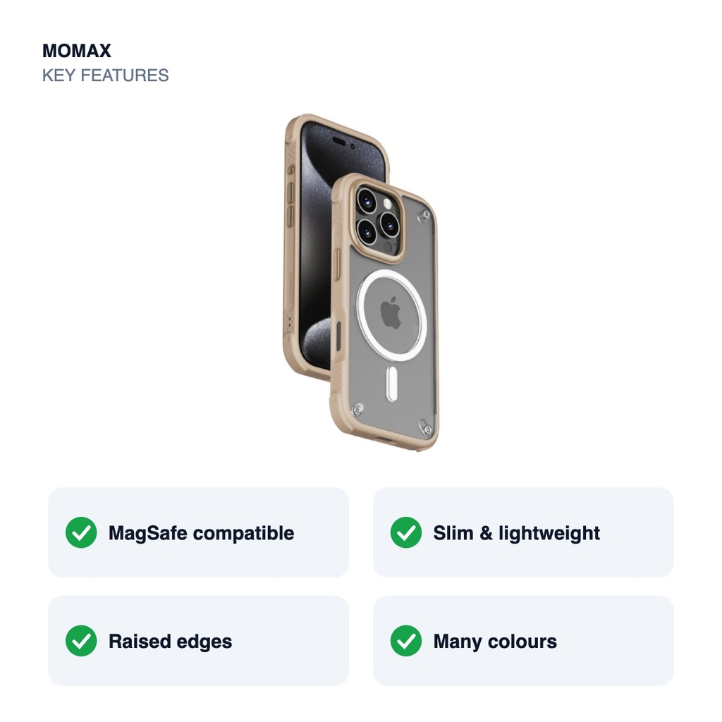 Momax CaseFORM Air Magnetic Case for iPhone 16 Pro Max – key features