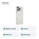 Green Lion Matte Luxe MagSafe Case for iPhone 16 Pro Max – White – key features