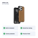 Green Lion Grip-X Kickstand Case for iPhone 16 Pro Max – Brown – key features