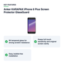 Key features – Anker KARAPAX iPhone 8 Plus Screen Protector GlassGuard