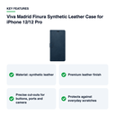 Key features – Viva Madrid Finura Synthetic Leather Case for iPhone 12/12 Pro