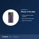 Compatibility – Levelo Graphia IMD Clear Case for iPhone 14 Pro Max