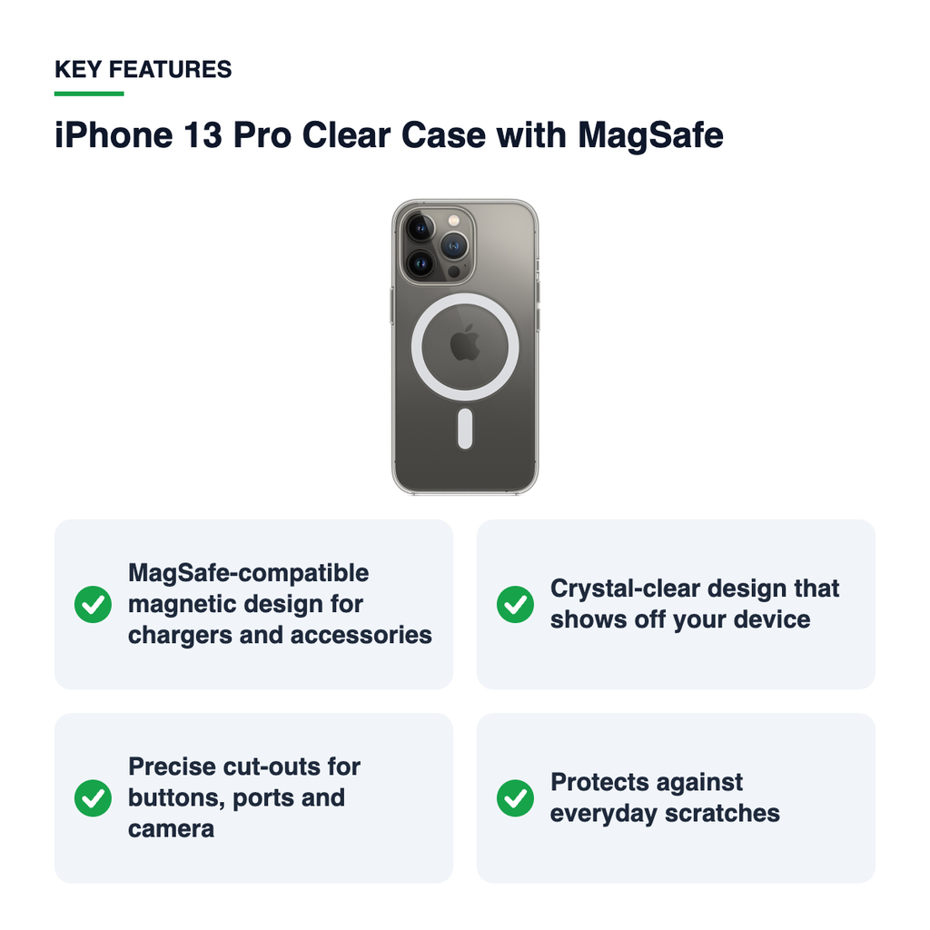 Key features – iPhone 13 Pro Clear Case with MagSafe