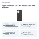 Key features – Apple for iPhone 12/12 Pro Silicone Case with MagSafe