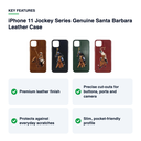 Key features – iPhone 11 Jockey Series Genuine Santa Barbara Leather Case