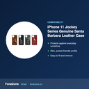 Compatibility – iPhone 11 Jockey Series Genuine Santa Barbara Leather Case