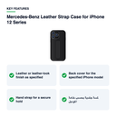 Key features – Mercedes-Benz Leather Case Hand Strap for iPhone 12 Series