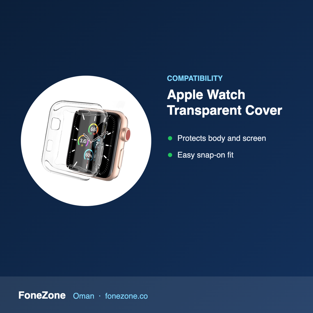 Compatibility – Ahastyle Premium TPU Apple Watch Transparent Cover
