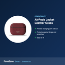 Compatibility – Kajsa for AirPods Jacket Leather Grass
