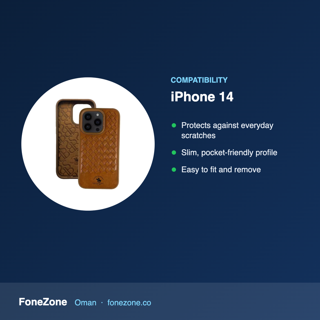 Compatibility – Polo Ravel Case for iPhone 14 – Brown