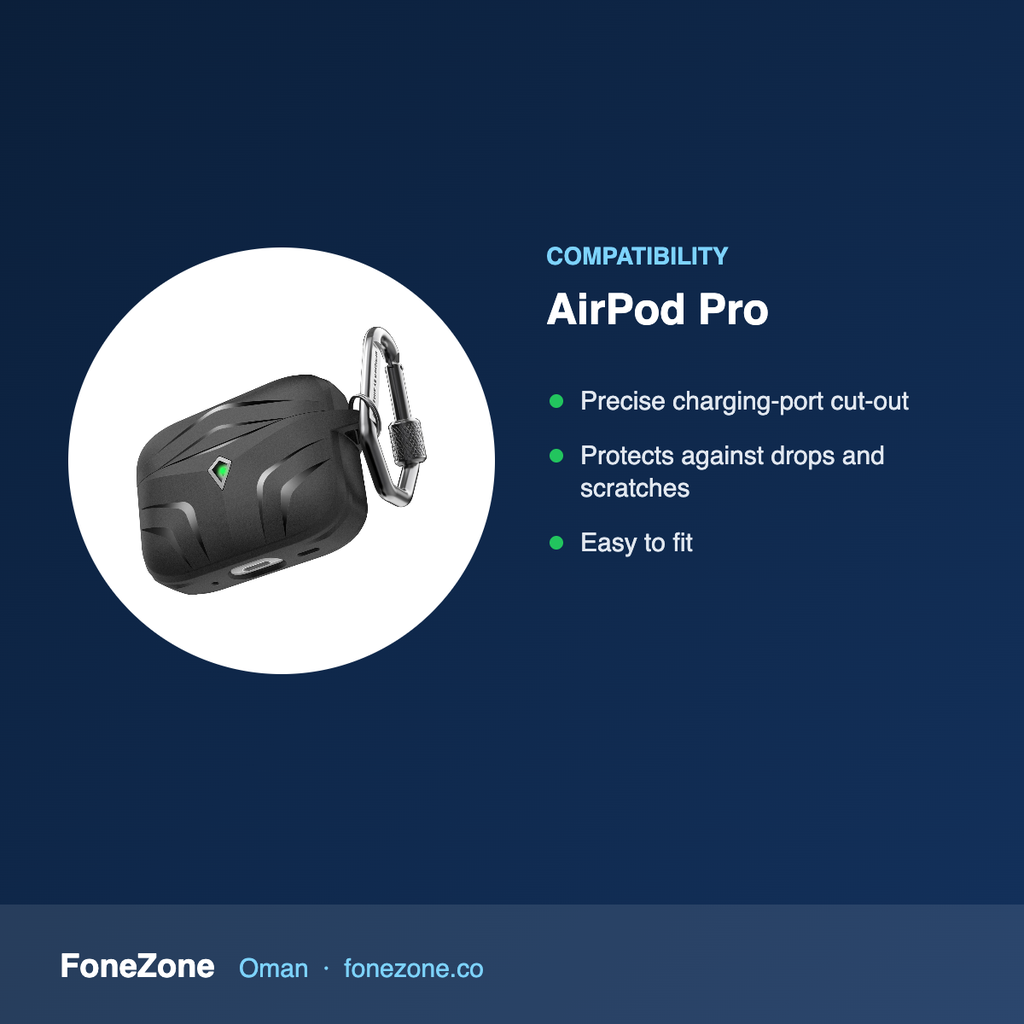 Compatibility – Ahastyle Silicone KeyChain Rugged Armor Case for AirPod Pro