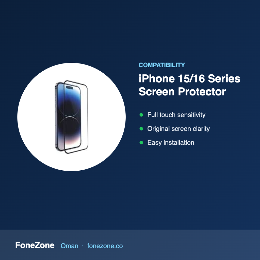 Compatibility – Anker for iPhone 15/16 Series Screen Protector