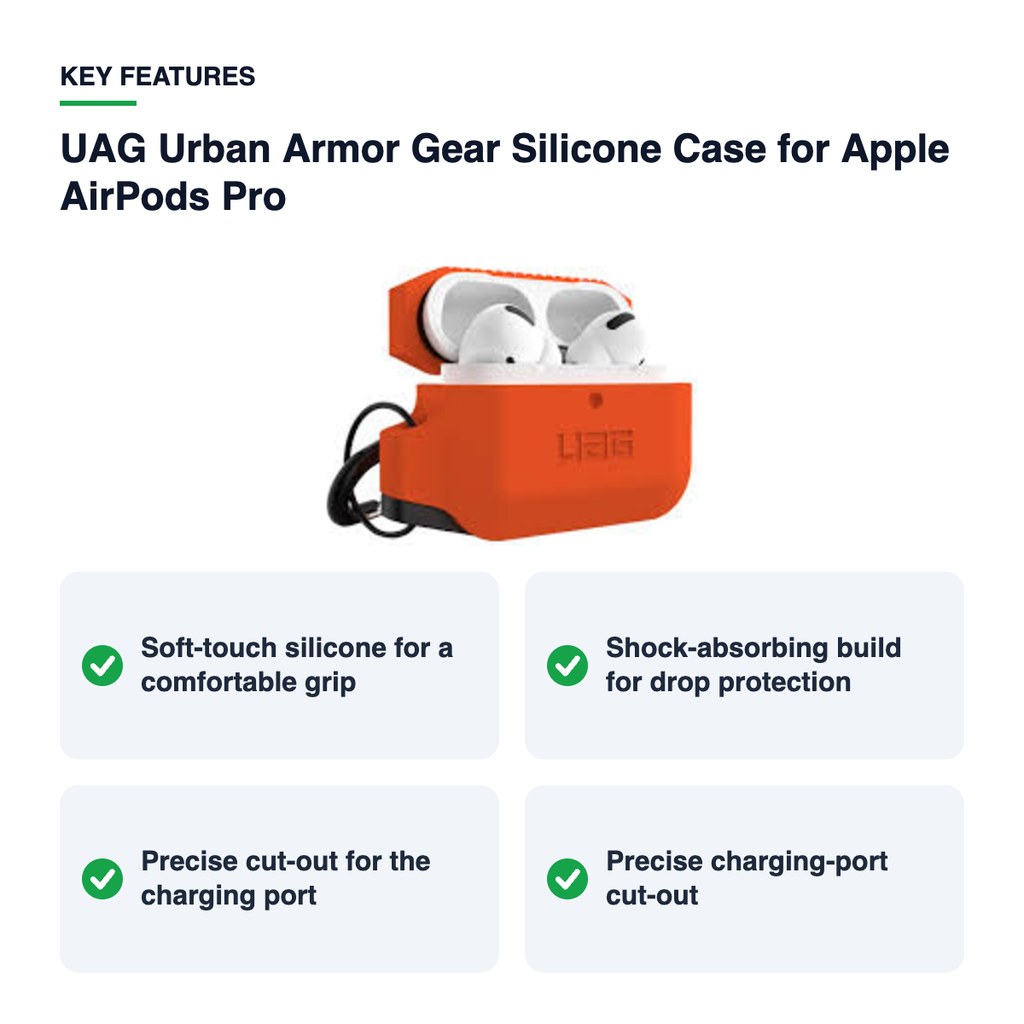 Key features – UAG Urban Armor Gear Silicone Case for Apple AirPods Pro