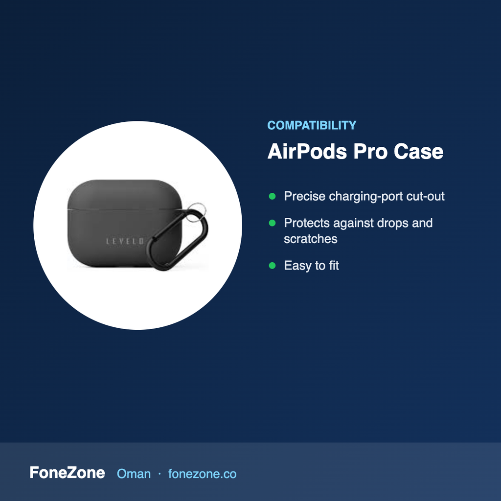 Compatibility – Levelo Gorra Silicone for AirPods Pro Case