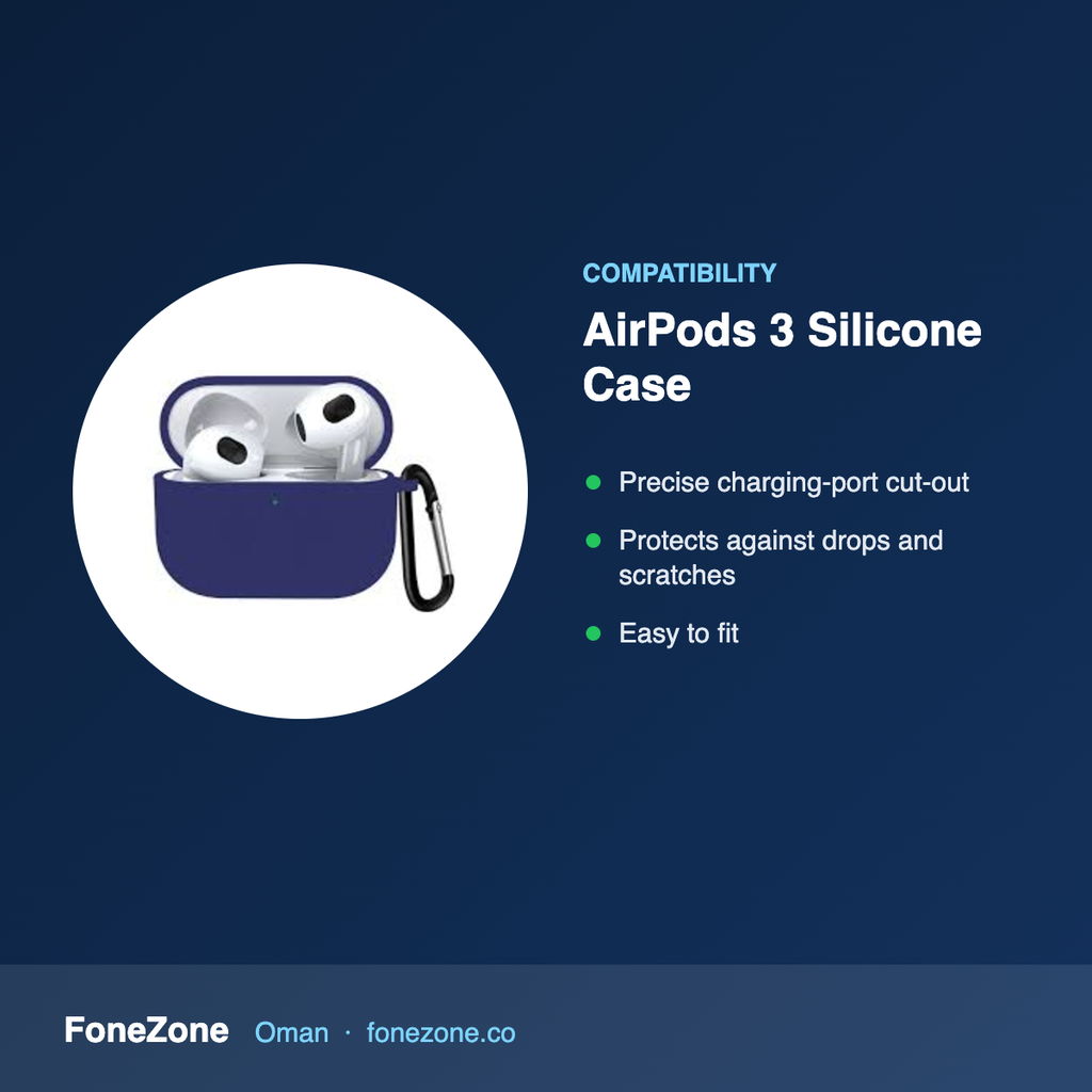 Compatibility – Apple for AirPods 3 Silicone Case