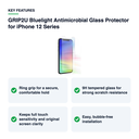 Key features – GRIP2U Bluelight Antimicrobial Glass Protector for iPhone 12 Series