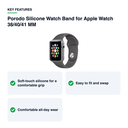 Key features – Porodo Silicone Watch Band for Apple Watch 38/40/41 MM