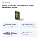 Key features – Liberty Guard Clear Tempered Glass Screen Protector for iPhone