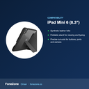 Compatibility – Viva Madrid Conver Case with Foldable Stand for iPad Mini (8.3") 6th Gen – Black