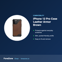 Compatibility – UAG Metropolis Lt Series for iPhone 12 Pro Case Leather Armor Brown