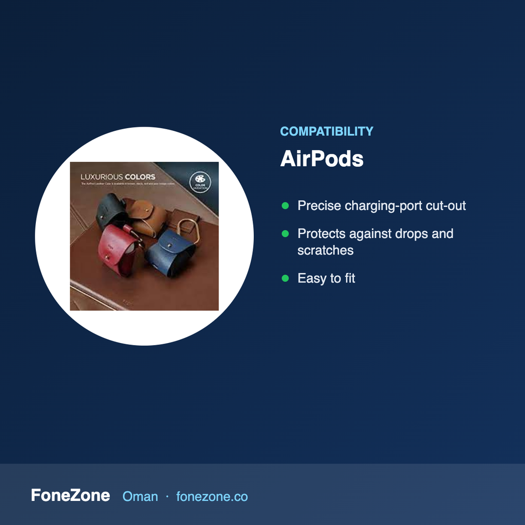 Compatibility – Elago Genuine Leather Case for AirPods
